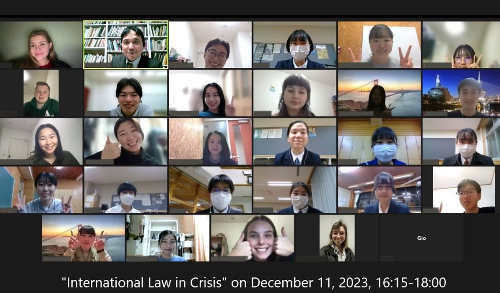 Screenshot of International Law in Crisis (workshop) 
